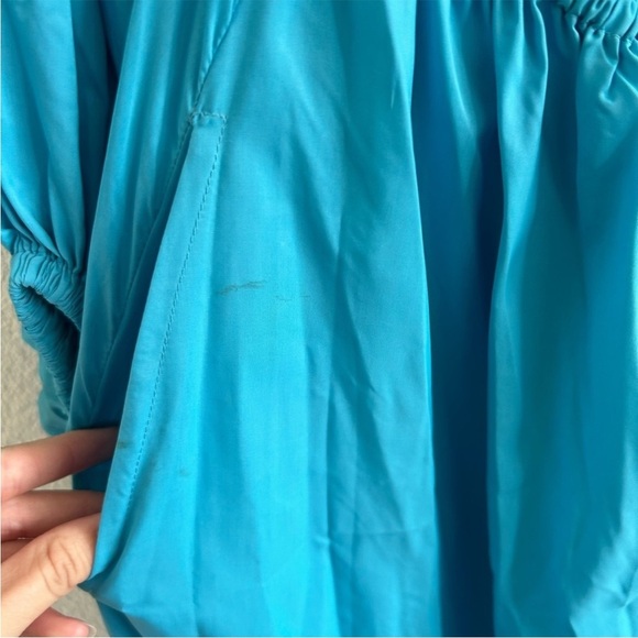 Staud Tangier Cutout Long Sleeve Maxi Dress Blue - Picture 6 of 11